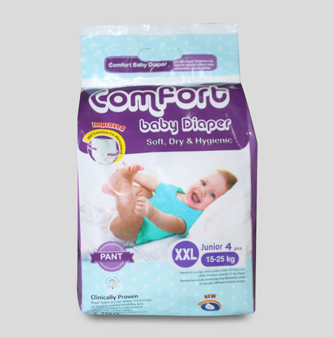 COMFORT BABY PANTS DIAPER XXL 4 PCS 16-25KG