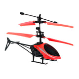 Charging Helicopter with 3D Light & Safety Sensor  for Boys Kids (Red)