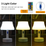 Remote Control and Rechargeable Table Lamp, Bed Lamp