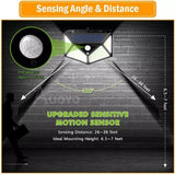 100 LED Solar Lights, Wireless Motion Sensor Lights IP65 Waterproof