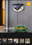 100 LED Solar Lights, Wireless Motion Sensor Lights IP65 Waterproof