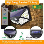 100 LED Solar Lights, Wireless Motion Sensor Lights IP65 Waterproof