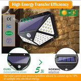 100 LED Solar Lights, Wireless Motion Sensor Lights IP65 Waterproof
