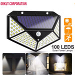 100 LED Solar Lights, Wireless Motion Sensor Lights IP65 Waterproof